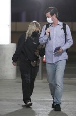 TORI SPELLING at LAX Airport in Los Angeles 02/13/2022