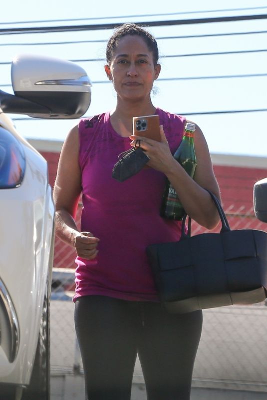 TRACEE ELLIS ROSS Leaves a Gym in Los Angeles 02/08/2022