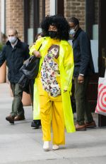TRACEE ELLIS ROSS Leaves Her Hotel in New York 02/23/2022