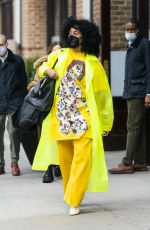 TRACEE ELLIS ROSS Leaves Her Hotel in New York 02/23/2022