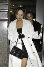 VICKY PATTISON Leaves Rosso Restaurant in Manchester 02/05/2022