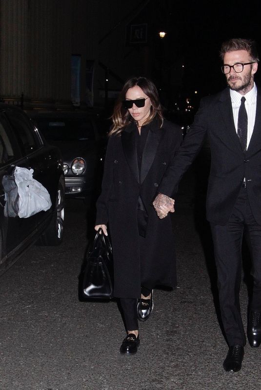 VICTORIA and David BECKHAM Night Out in London 02/03/2022