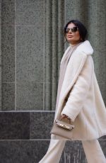 VICTORIA BARBARA at a Photoshoot at New York Fashion Week 02/15/2022