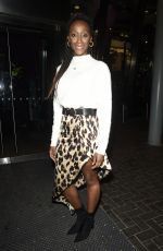 VICTORIA EKANOYE Leaves Lowry Theatre in Manchester 01/31/2022