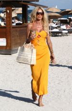 VICTORIA SILVSTEDT in Bikini at a Beach in Miami 02/10/2022