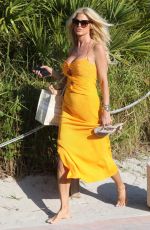 VICTORIA SILVSTEDT in Bikini at a Beach in Miami 02/10/2022