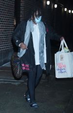 WHOOPI GOLDBERG Leaves Late Show with Stephen Colbert in New York 01/31/2022