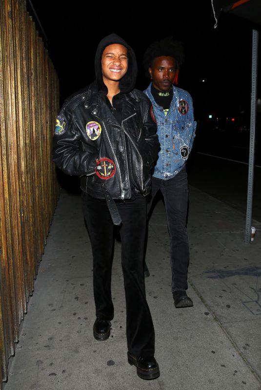WILLOW SMITH Arrives at The Nice Guy in Los Angeles 02/09/2022