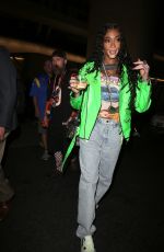 WINNIE HARLOW Leaves Super Bowl LVI at SoFi Stadium in Inglewood 02/13/2022