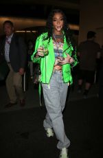 WINNIE HARLOW Leaves Super Bowl LVI at SoFi Stadium in Inglewood 02/13/2022
