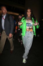 WINNIE HARLOW Leaves Super Bowl LVI at SoFi Stadium in Inglewood 02/13/2022