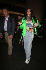 WINNIE HARLOW Leaves Super Bowl LVI at SoFi Stadium in Inglewood 02/13/2022