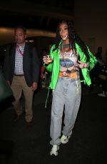 WINNIE HARLOW Leaves Super Bowl LVI at SoFi Stadium in Inglewood 02/13/2022