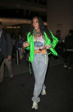 WINNIE HARLOW Leaves Super Bowl LVI at SoFi Stadium in Inglewood 02/13/2022