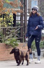 ZAWE ASHTON Out with her Dog Bobby in London 01/28/2022