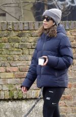 ZAWE ASHTON Out with her Dog Bobby in London 01/28/2022