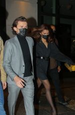 ZENDAYA and Tom Holland Leaves Crosby Street Hotel in New York 02/16/2022
