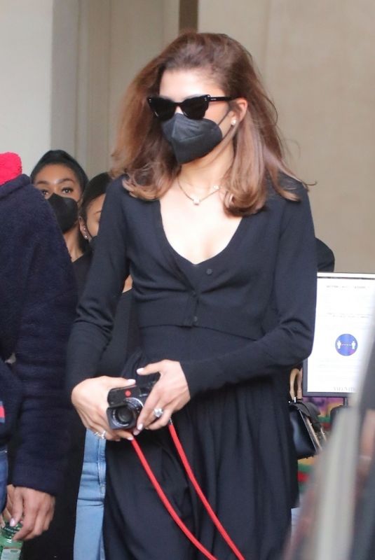 ZENDAYA Arrives at Her Hotel in Rome 02/21/2022