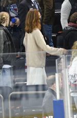 ZENDAYA at Detroit Red Wings vs New York Rangers Game in New York 02/17/2022
