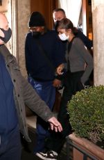 ZENDAYA Leaves Hotel Locarno in Rome 02/20/2022