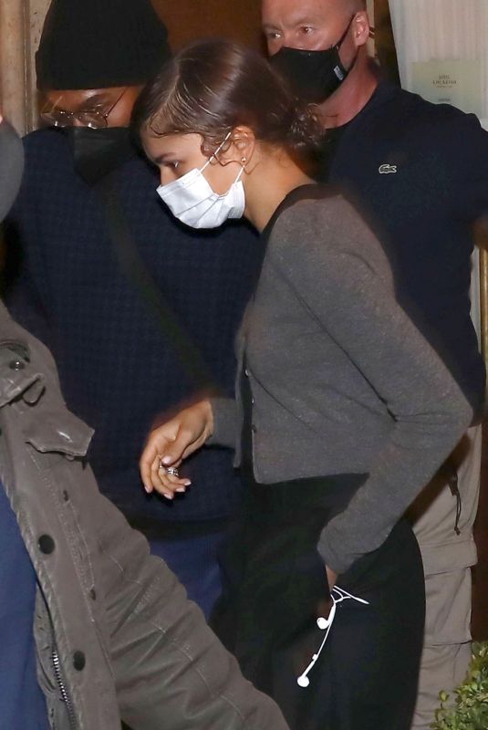 ZENDAYA Leaves Hotel Locarno in Rome 02/20/2022