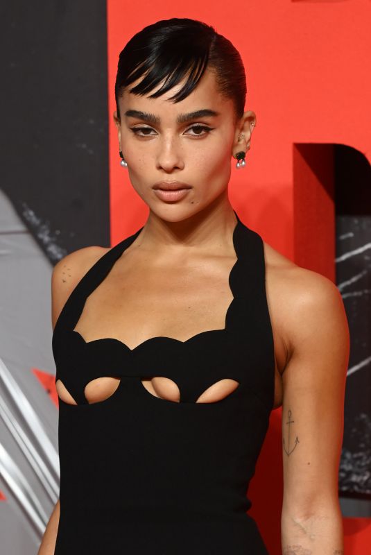 ZOE KRAVITZ at The Batman Premiere in London 02/23/2022