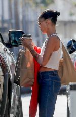 ZOE KRAVITZ Out for Lunch at Croft Alley in Beverly Hills 02/09/2022
