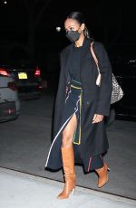 ZOE SALDANA Filming Shutterbugs with Her Phone in New York 02/08/2022
