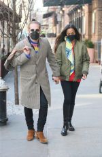 ZOE SALDANA Leaves Bubby