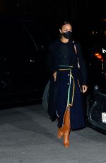 ZOE SALDANA Night Out in New York 02/08/2022
