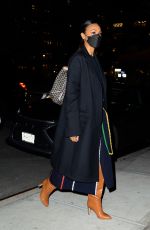 ZOE SALDANA Night Out in New York 02/08/2022