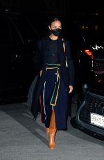 ZOE SALDANA Night Out in New York 02/08/2022