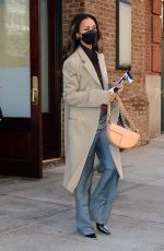 ZOE SALDANA Out and About in New York 02/08/2022