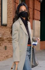 ZOE SALDANA Out and About in New York 02/08/2022
