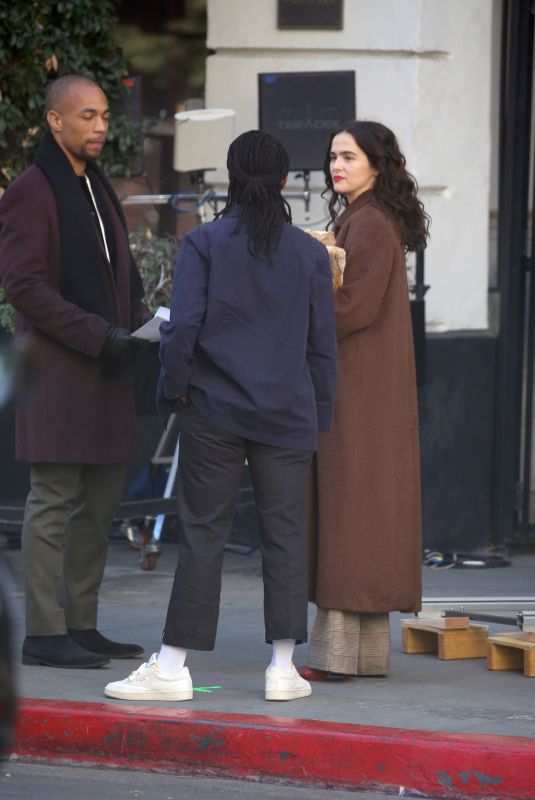 ZOEY DEUTCH and SHAY MITCHELL on the Set of Something from Tiffany