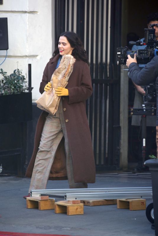 ZOEY DEUTCH on the Set of Something from Tiffany