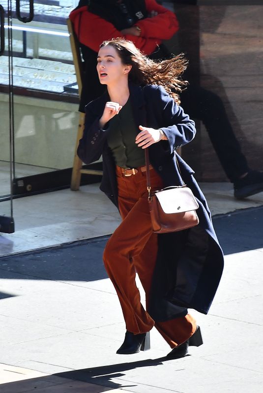 ZOEY DEUTCH on the Set of Untitled Project in Los Angeles 02/03/2022