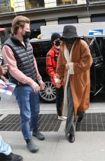 ZRNDAYA and Tom Holland Shopping at Prada in New York 02/16/2022