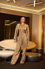 ABIGAIL COWE at a Photoshoot at Milan Fashion Week, February 2022
