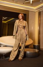 ABIGAIL COWE at a Photoshoot at Milan Fashion Week, February 2022