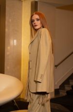 ABIGAIL COWE at a Photoshoot at Milan Fashion Week, February 2022