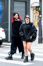 ADDISON RAE Out at Champs-Elysees and Montaigne in Paris 03/05/2022
