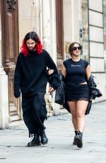 ADDISON RAE Out at Champs-Elysees and Montaigne in Paris 03/05/2022