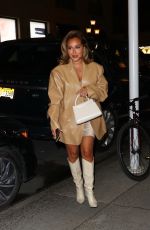 ADRIENNE BAILON Arrives for Dinner at Polo Bar in New York 03/23/2022