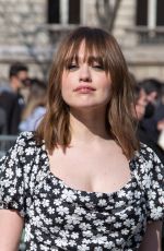 AIMEE LOU WOOD at Miu Miu Show at Paris Fashion Week 03/08/2022