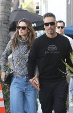 ALESSANDRA AMBROSIO and Richard Lee Out in Beverly Hills 03/06/2022