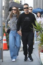 ALESSANDRA AMBROSIO and Richard Lee Out in Beverly Hills 03/06/2022