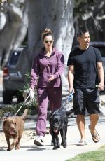 ALESSANDRA AMBROSIO and Richard Out with Their Dogs in Brentwood 03/19/2022
