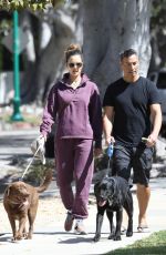 ALESSANDRA AMBROSIO and Richard Out with Their Dogs in Brentwood 03/19/2022