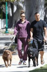 ALESSANDRA AMBROSIO and Richard Out with Their Dogs in Brentwood 03/19/2022